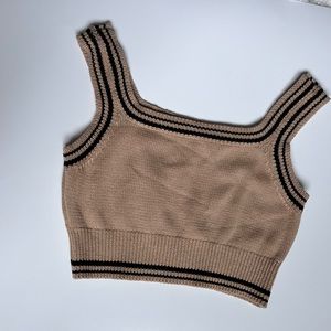 Cute tan crop top